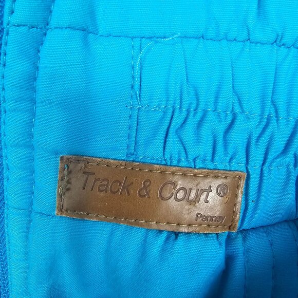 VTG 70s Penney Track & Court Ski Jumpsuit US Small Turquoise Made in Italy Rare - Picture 7 of 14